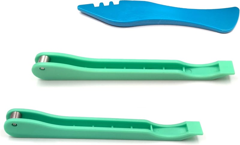 ARTKINGTO Copper Foil Hand Foiler for Stained Glass, 7/32" and 1/4" Hand Foiler Tool Kits, Green - Image 1